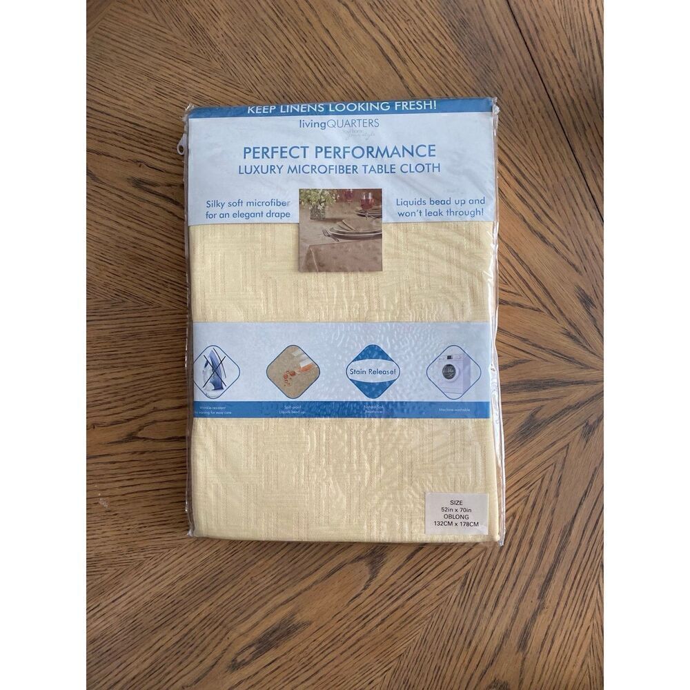 Perfect Performance Luxery Microfiber Oblong 52x70” Table Cloth